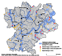 Communes soumises au risque de rupture de barrage
