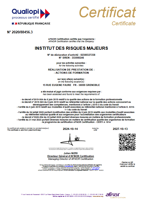 Certification QUALIOPI
