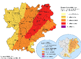 Nouveau et ancien zonage sismique de la région Rhône-Alpes