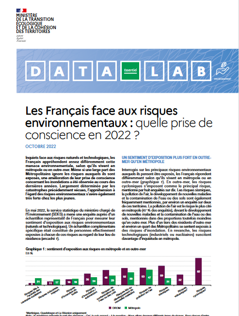 Les Franais face aux risques environnementaux majeurs