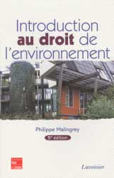 Introduction au droit de l'environnement. 5e édition