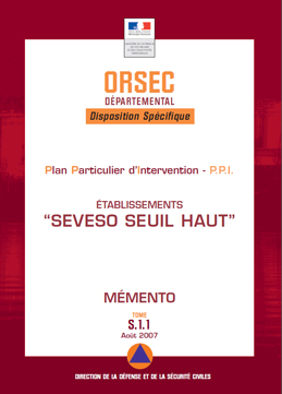 Plan Particulier d'Intervention -P.P.I. Etablissements 