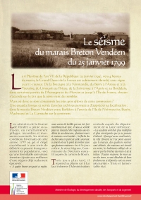Le séisme du marais Breton Vendéen du 25 janvier 1799