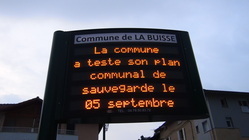 La commune de La Buisse (38) teste son Plan Communal de Sauvegarde