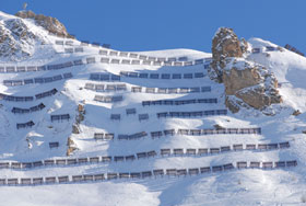 R�teliers paravalanches � Tignes