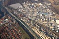 Vue aérienne du site industriel de Jarrie