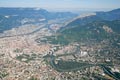 Vue aérienne de l'agglomération grenobloise