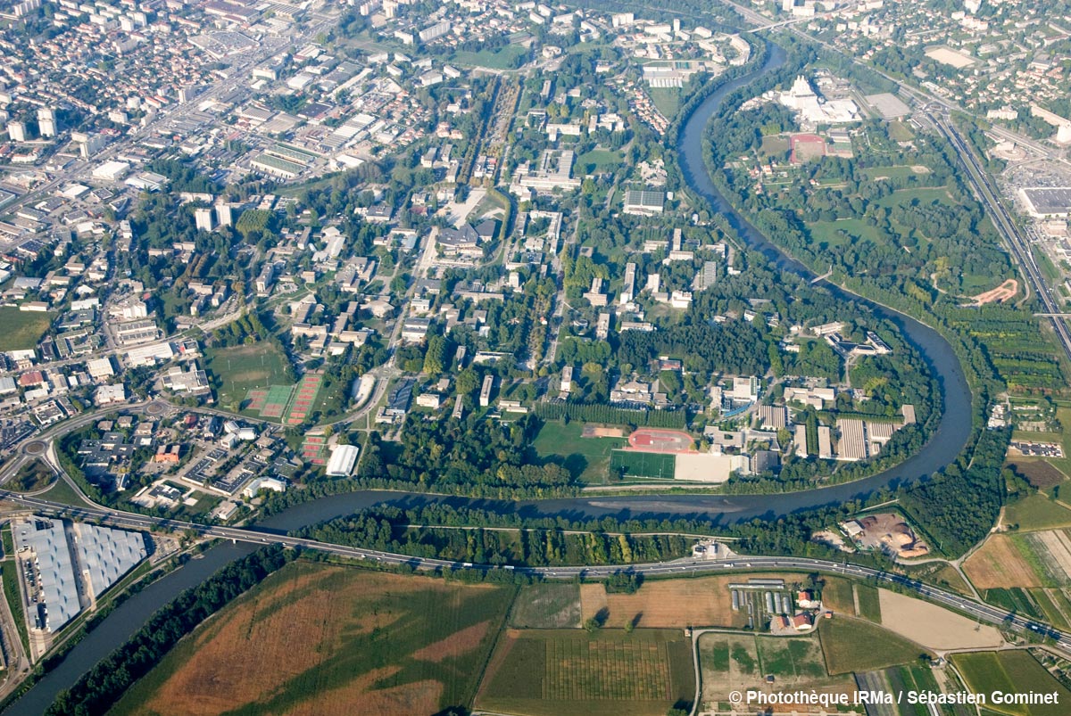 SAINT MARTIN D'HERES : la vallée de l'Isère - Sites à risques - Vue