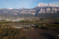 Vue aérienne de la commune de Crolles depuis l'Isère à Pré Pichat