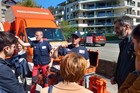 Vendredi 12 avril 2024, la DDT de Haute-Savoie a organis avec le BRGM et l'IRMa, 2 sessions de sensibilisation au risque sismique destines aux agents de la DDT, de la Prfecture, des gendarmes, des pompiers et des agents du service de RTM de lONF. Prs de 50 agents ont particip  cette journe et ont aussi pu exprimenter le camion Sismotruck des Pompiers de l'urgence internationale (PUI), une immersion en ralit virtuelle pour ressentir un sisme et dcouvrir les dgts provoqus. Cette journe a t organise avec le soutien de la DREAL Auvergne Rhne-Alpes.