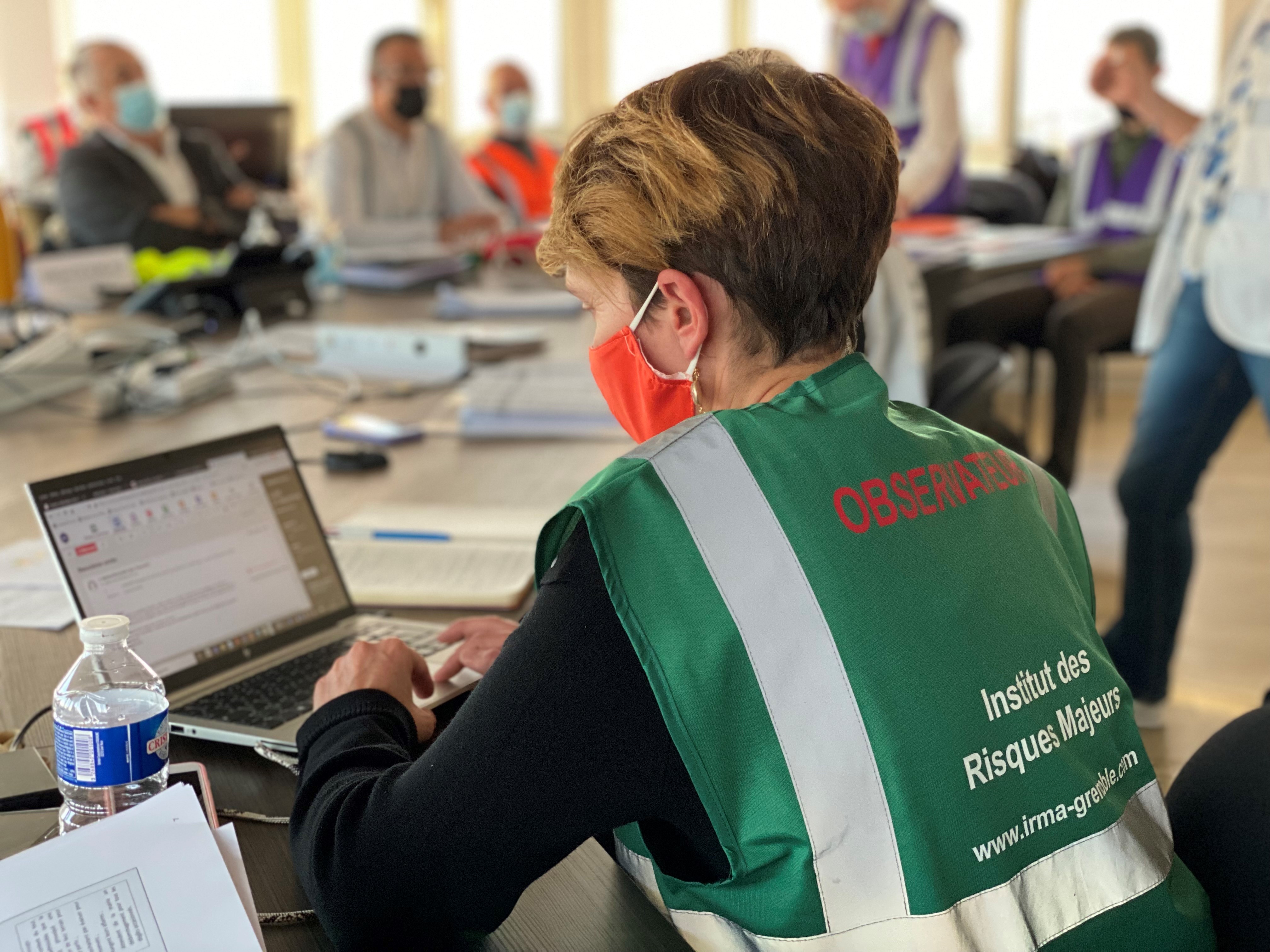 L'IRMa à l'animation d'un exercice de gestion de crise inondation pour les communes des Alpes-Maritimes