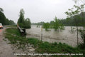 Crue de l'Isère - D1090 fermée pour risque d'inondation entre Grésy et St-Pierre-d'Albigny