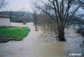 Crue du Garon à Montagny le 2 décembre 2003 - inondation en amont du syndicat des eaux