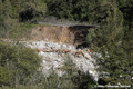 Erosion de berge dans le lit de la Vésubie à Roquebillière après le passage de la tempête Alex