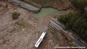 crue du Rhône à Condrieu