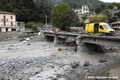 Dégâts au pont Charabot à Breil-sur-Roya suite à la crue du 2 octobre 2020 - tempête Alex