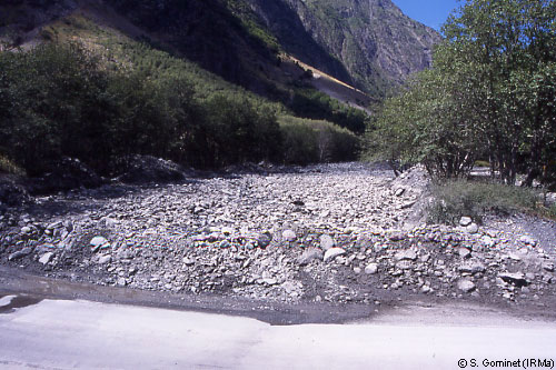 Lave torrentielle dans le torrent du Grand Merdaret