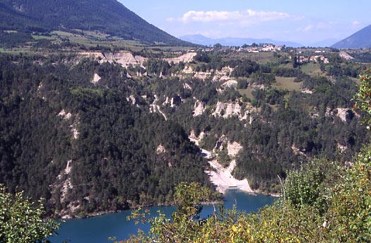 La ravine Bertrand vue depuis Monestier d'Ambel