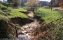 Anse d'érosion dans le ruisseau de la Châtelonnière