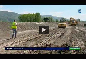 Cr�ation d'un bassin de r�tention des eux pluviales � Montbonnot-Saint-Martin