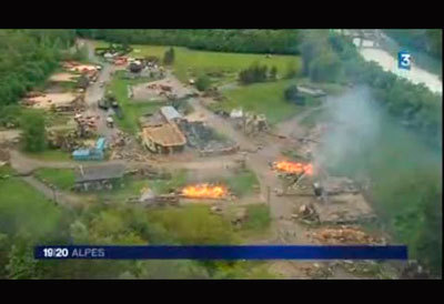 Exercice de scurit civile franco-suisse - simulation d'un accident TMD