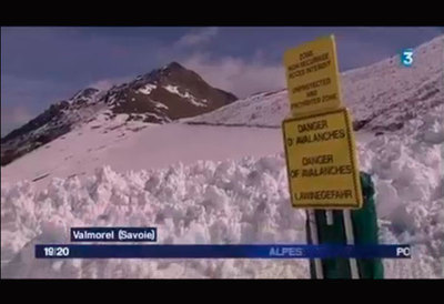Une avalanche finit sa course sur le domaine skiable de Valmorel
