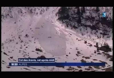 Avalanche dans le secteur de la 