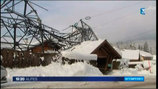 Neige. Une ligne  haute-tension chute dans le secteur des Houches (Haute-Savoie)
