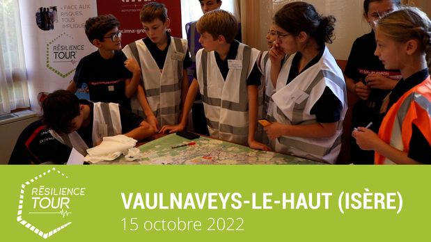 Résilience TOUR 2022 - Étape Isère avec les Jeunes Sapeurs Pompiers de Vaulnaveys-le-Haut