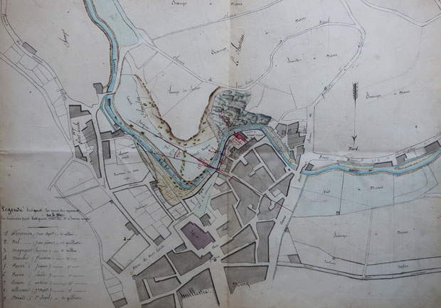 impacts de la crue de 1856