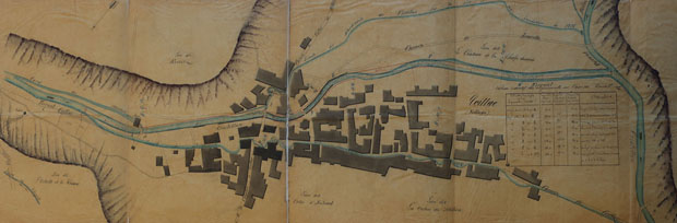 périmètre crue du Cristillan 1856