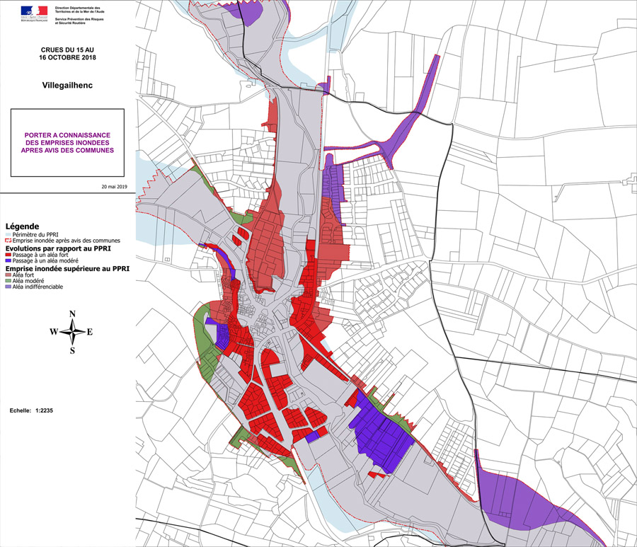 zonage PPR modifie Villegailhenc