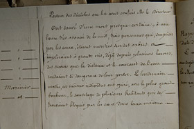 Extrait de  inondation des 1er, 2 et 3 novembre 1859 - Actes de courages et de dvouement  dress par le Prfet de l'Isre le 30 janvier 1860