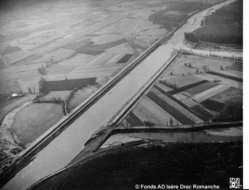 La boucle du Bois Franois en 1968 aprs la coupure