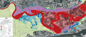 Zonage rglementaire du Plan de Prvention du Risque Inondation Isre amont