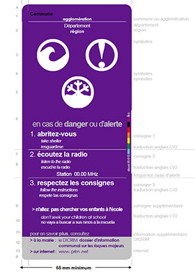 Modle d'affiche communale des consignes de scurit