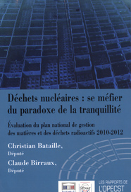 Rapport sur l'valuation du plan national de gestion des matires et des dchets radioactifs 2010-2012