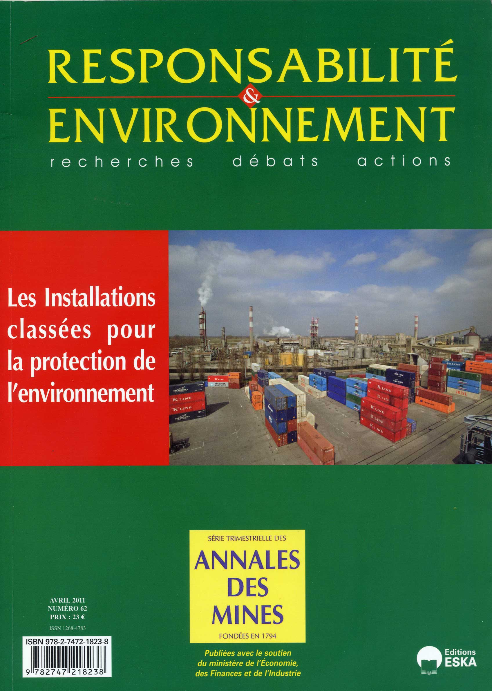 Les Installations classes pour la protection de l'environnement