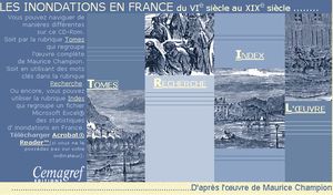 Les inondations en France du VIe  sicle au XIXe sicle