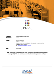 Mthode dlaboration du volet inondation des plans communaux de sauvegarde (PCS) des communes particulirement exposes  ce risque