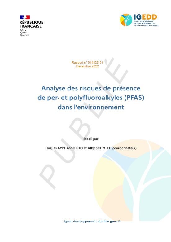 Analyse des risques de prsence de per- et polyfluoroalkyles (PFAS) dans l'environnement