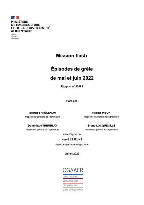 pisodes de grle de mai et juin 2022 : mission flash