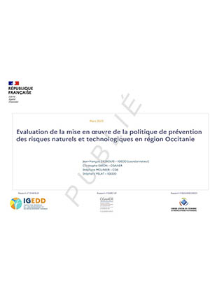 Evaluation de la mise en uvre de la politique de prvention des risques naturels et technologiques en rgion Occitanie