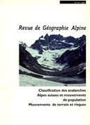 Revue de Géographie Alpine