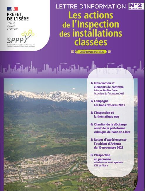 Les actions de lInspection des installations classes en Isre