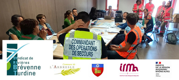 Exercice PCS intercommunal  l'Arbresle et Sain-Bel (69)