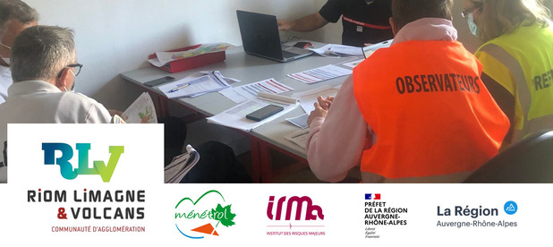 Exercice interservices de terrain PCS  Mntrol (Puy-de-Dme - 63)