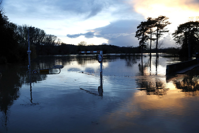 Crue de la Cze  Bagnols-sur-Cze le 10 mars 2024