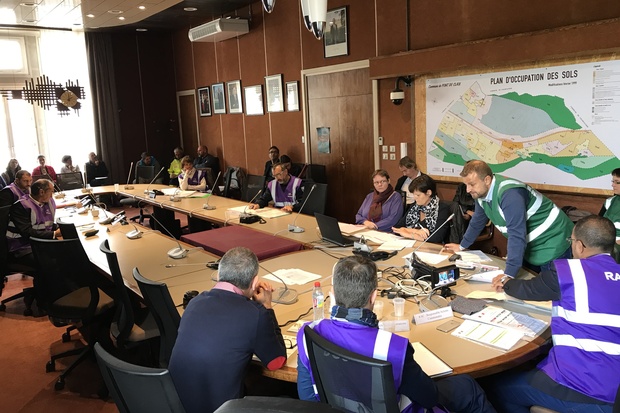 Le Pont de Claix fait sa crise ! Exercice sur le Plan communal de sauvegarde (PCS)  la mairie