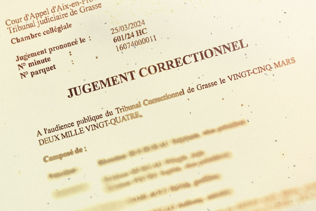 Jugement du tribunal correctionnel de Grasse